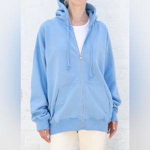 Brandy Melville Christie Oversized Hoodie in Baby Blue